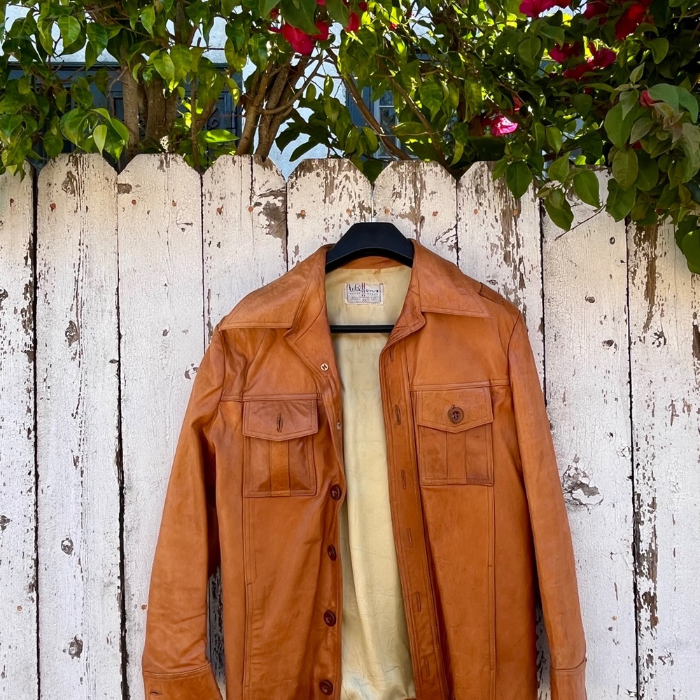 Men's Tan Leather Jacket